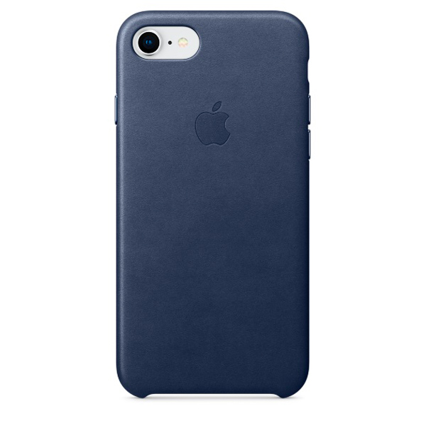 Apple Leather Case для iPhone 8/7 Midnight Blue