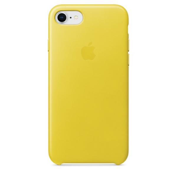 Apple iPhone 8/7 Leather Case Spring Yellow