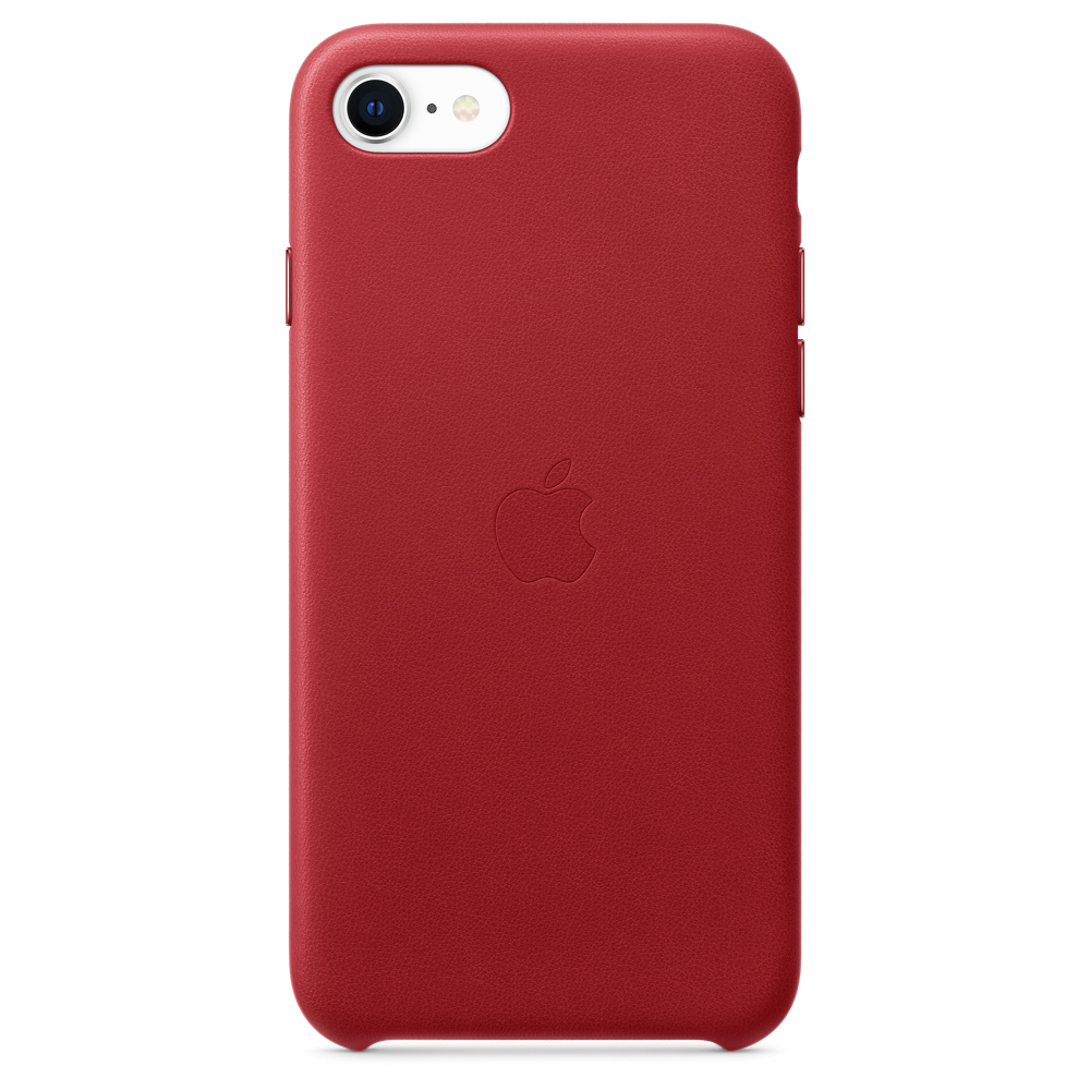 Apple iPhone SE Leather Case Red