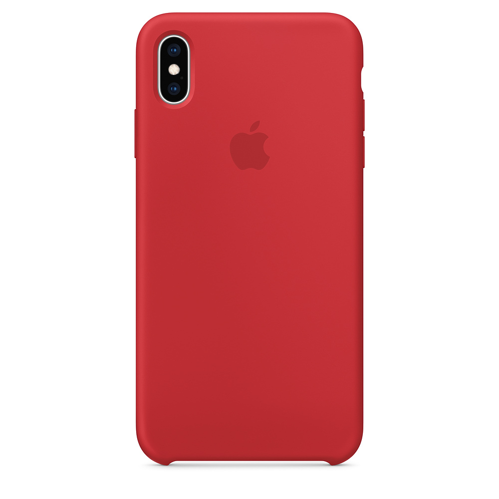 Apple iPhone XS Max Silicone Case Red