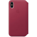 Apple iPhone X Leather Folio Berry фото 1