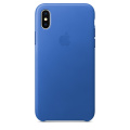 Apple iPhone X Leather Case Electric Blue фото 1