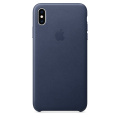 Apple iPhone XS Max Leather Case Midnight Blue фото 1