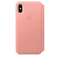 Apple iPhone X Leather Folio Soft Pink фото 1