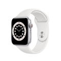 Apple Watch Series 6 44mm Silver Aluminium Case with White Sport Band A2292 фото 3