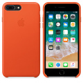 Apple iPhone 8 Plus/7 Plus Leather Case Bright Orange фото 3