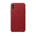 Apple iPhone X Leather Case Red фото 1