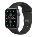 Apple Watch SE 44mm Space Gray with Black Sport Band A2352 фото 2