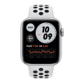 Apple Watch Nike Series 6 44mm Silver with Pure Platinum/Black Nike Sport Band A2292 фото 1