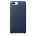 Apple Leather Case для iPhone 8/7 Plus Midnight Blue фото 1