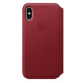 Apple iPhone XS Leather Folio Red фото 1