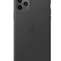Apple iPhone 11 Pro Max Leather Case Black фото 1