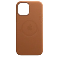 Apple iPhone 12/12 Pro Leather Case with MagSafe Saddle Brown фото 1