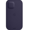 Apple iPhone 12 /12 Pro Leather Sleeve with MagSafe Deep Violet фото 2