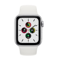 Apple Watch SE 44mm Silver with White Sport Band A2352 фото 1