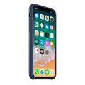 Apple iPhone X Leather Case Midnight Blue фото 3