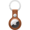 Apple AirTag Leather Key Ring Saddle Brown фото 1