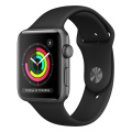 Apple Watch Series 3 42mm Space Grey with Black Sport Band A1859 фото 2