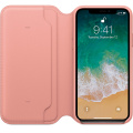 Apple iPhone X Leather Folio Soft Pink фото 3