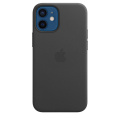 Apple iPhone 12 mini Leather Case with MagSafe Black фото 1