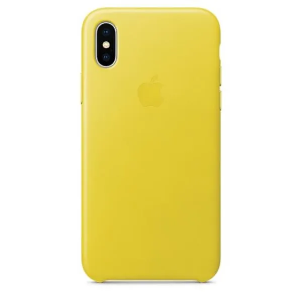 Apple iPhone X Leather Case Spring Yellow